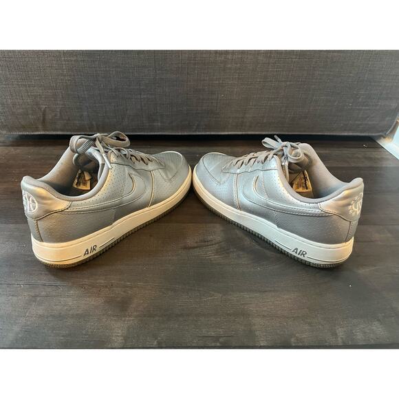 Nike Air Force 1 Low Metallic Silver Perforated 1992 DREAM TEAM sz. 8.5 Men - Picture 5 of 10